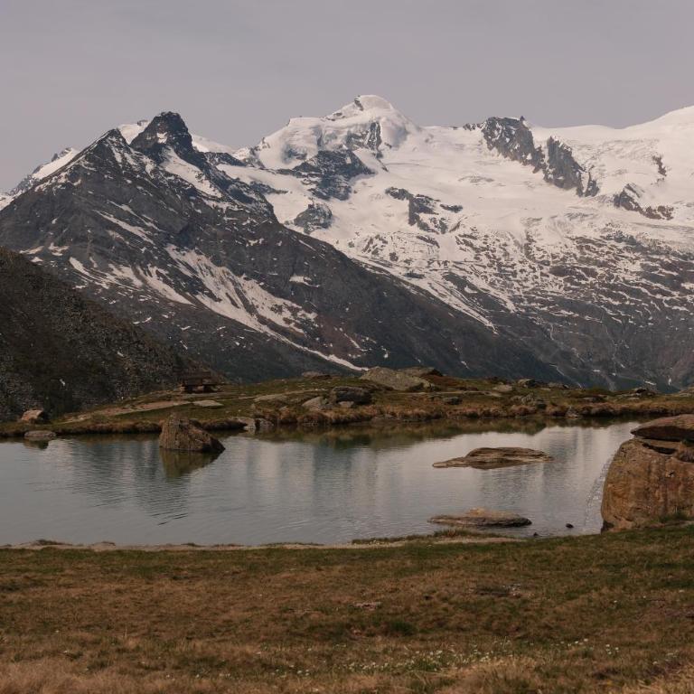 Family Home Base near Saas Fee with Mountain View - Apartment mit 2 Schlafzimmern und Balkon - 53