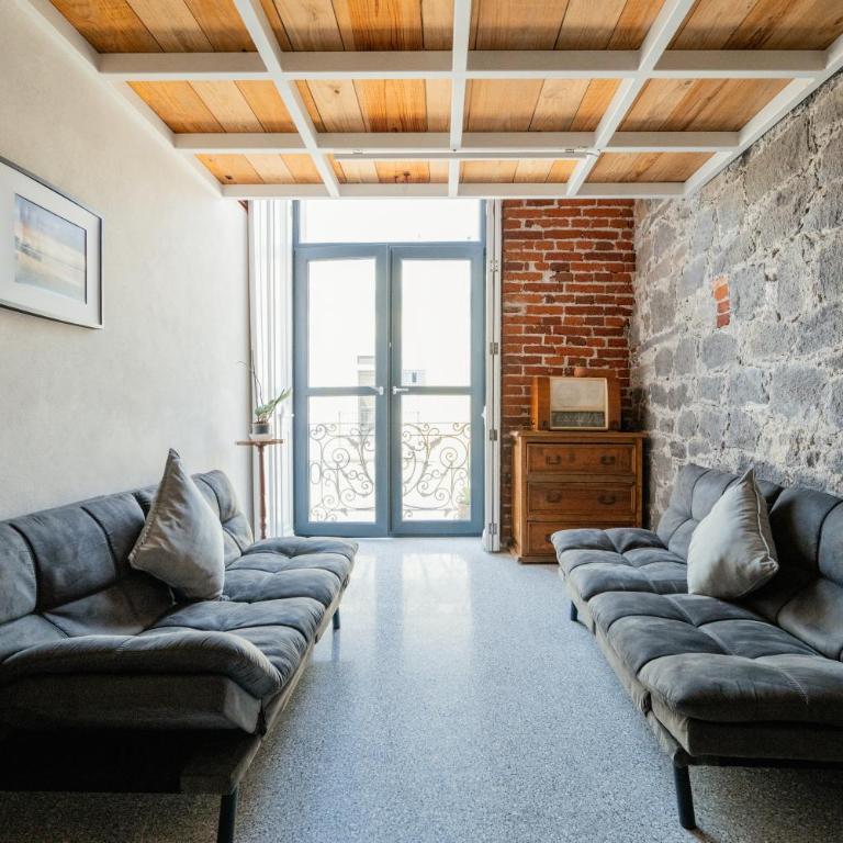 Loft #112 Centro Histórico con Balcones y Terraza Compartida Vista Panorámica - Appartement 1 Chambre - 42