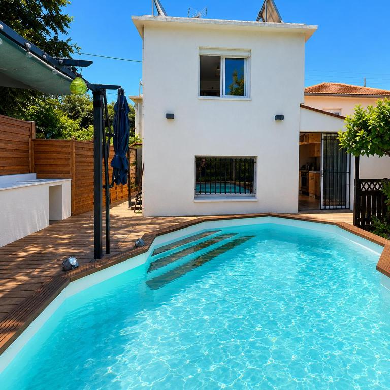Villa Jasmin - T4, 6P, PK, Clim, Piscine, Terrasse - Villa 3 Chambres - 2
