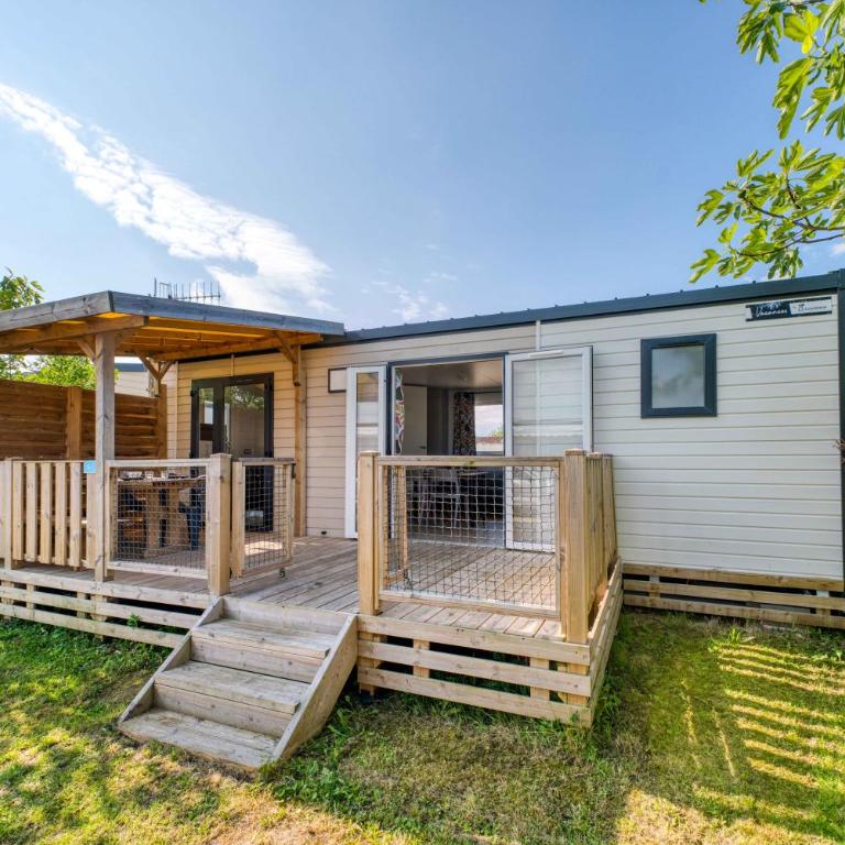 Camping Paradis Les Jonquilles - Premium Mobile Home with Air-Conditioning - 2 Bedrooms - 7