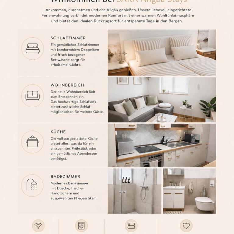 SARA Allgäu Stays - Nest one - Apartment mit 1 Schlafzimmer - 2