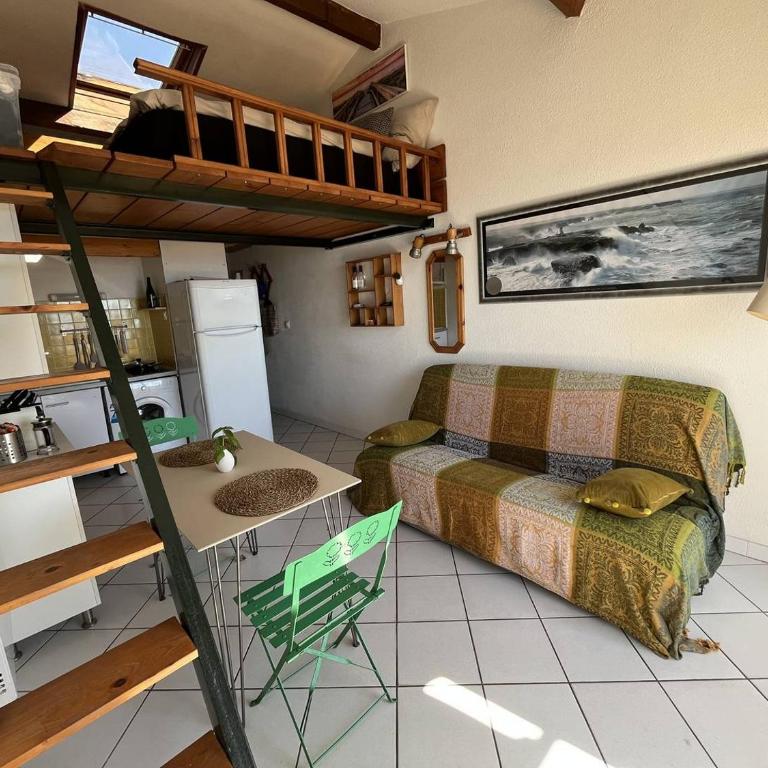 Joli Duplex avec vue sur Mer, 2 ou 3 couchages, Clim, 50m de la plage de Portiragnes LXCRAB8 - Apartment with Sea View - 4