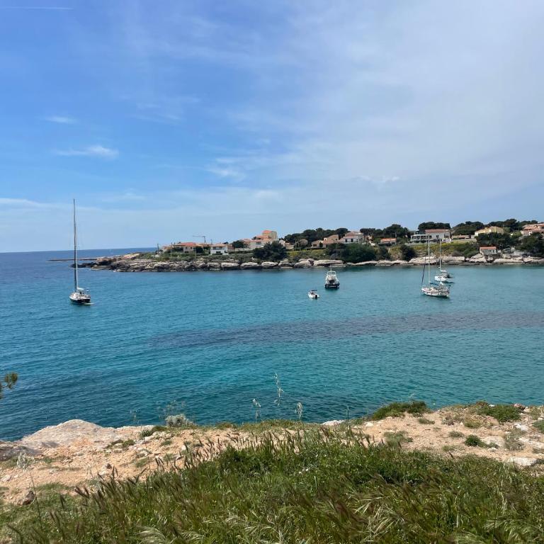 Studio La Couronne Plage 5 mn à pied & Gare à 8 mn avec climatisation - Estudio con vistas al mar - 23