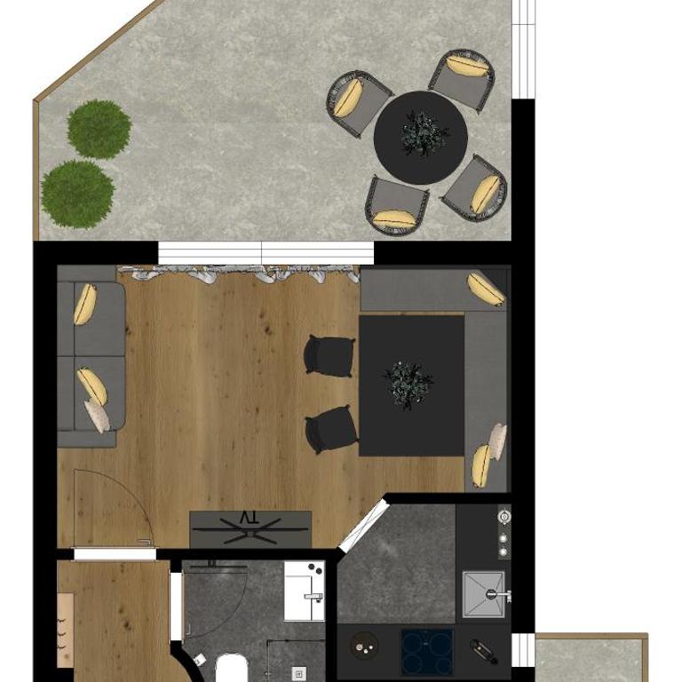 Residence Skutial App Santner - Superior One-Bedroom Apartment with Balcony - 15