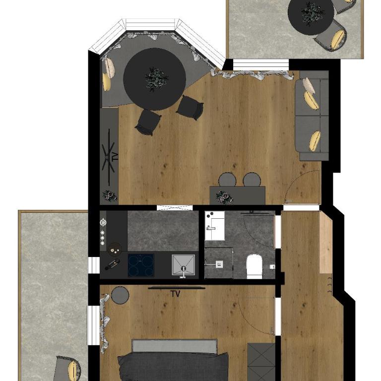 Residence Skutial App Schlern - Superior Apartment mit 1 Schlafzimmer und Balkon - 22