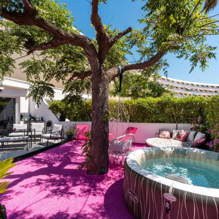 Villa L'Hyliadenna avec jardin - parking privé - au cœur du Village Naturiste, NaturaBeach Héliopolis - Plage à pied - Two-Bedroom Villa - 1