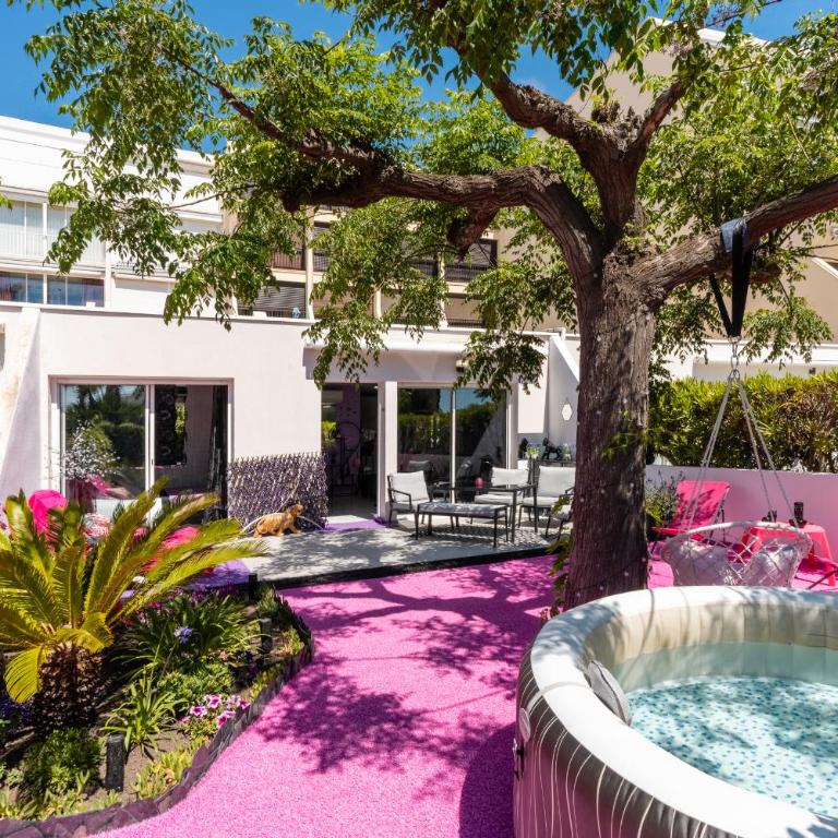 Villa L'Hyliadenna avec jardin - parking privé - au cœur du Village Naturiste, NaturaBeach Héliopolis - Plage à pied - Two-Bedroom Villa - 4
