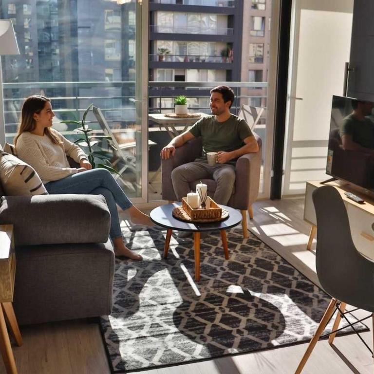 HOM l CalidoDepto Santiago Wifi Rápido Gym Parking - Apartment - 1