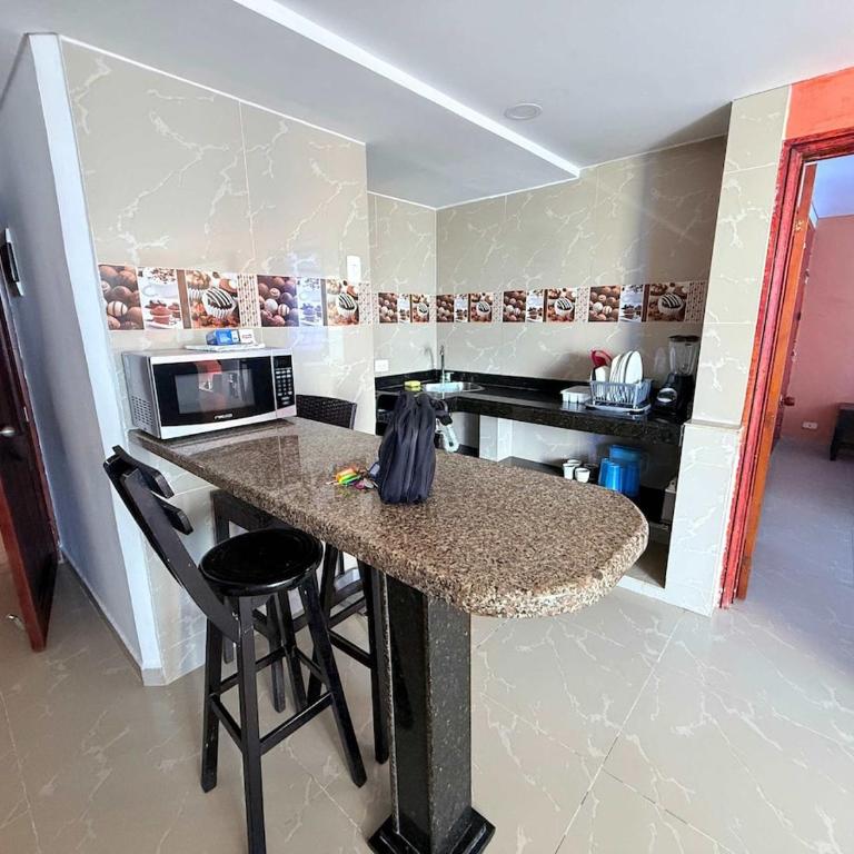 Vista al mar-1Hab-Piscina-2 min Playa-C Historico - One-Bedroom Apartment with Sea View and Terrace - 18