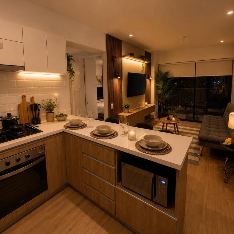 Moderno depa con piscina y gym cerca a Larcomar - Two-Bedroom Apartment - 19