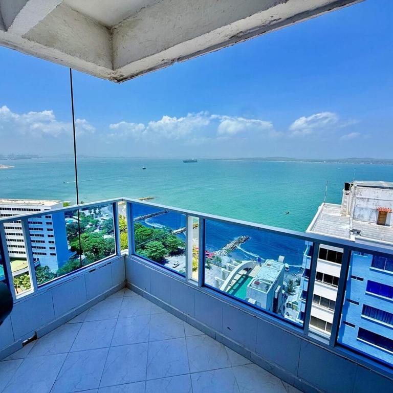 Vista al mar-1Hab-Piscina-2 min Playa-10 min C Historico - One-Bedroom Apartment - 5