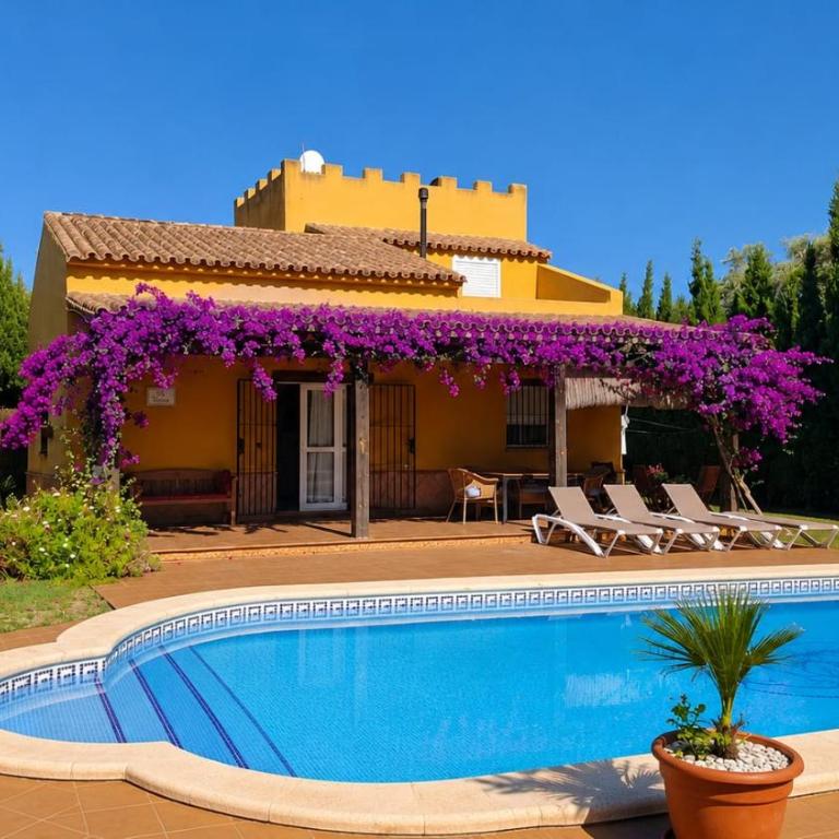 Andalusian pool villa 6 pax in subtropical garden - Maison de Vacances 3 Chambres - 1