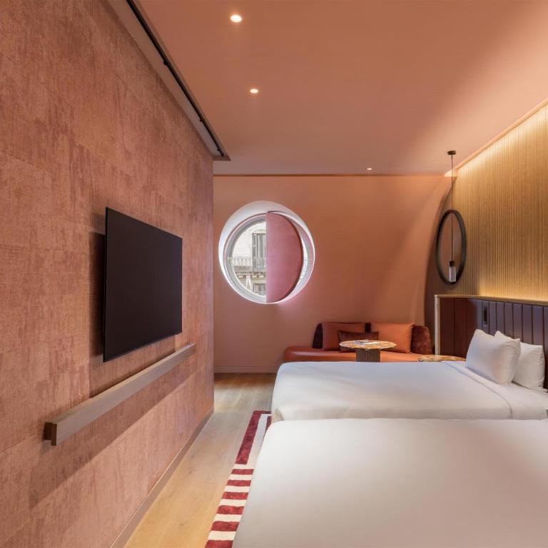 Hotel Palacio Bellas Artes San Sebastian, Curio Collection by Hilton - Double Room with Two Double Beds and Grand Stalls - 6