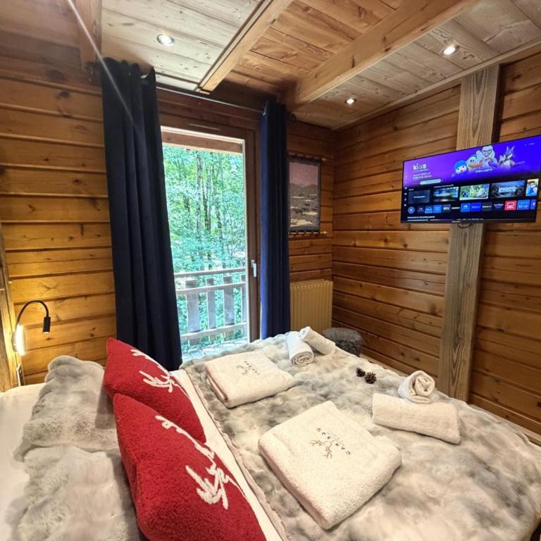 LE RENNE Chalet en bois au calme avec SPA Jacuzzi - Chalet con 3 Camere da Letto - 21