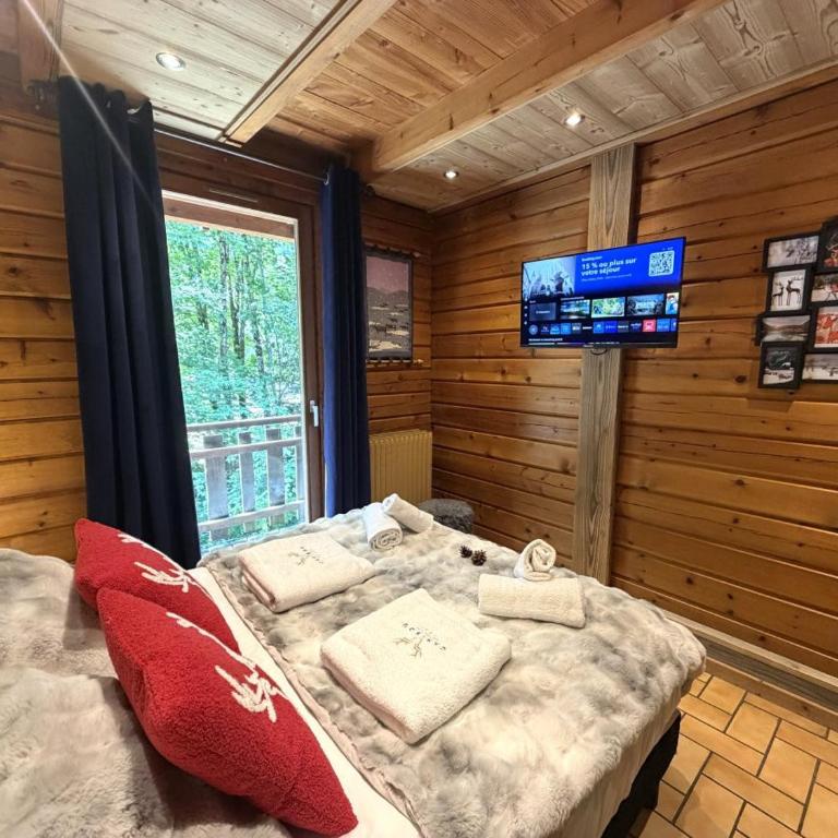 LE RENNE Chalet en bois au calme avec SPA Jacuzzi - Chalet con 3 Camere da Letto - 7