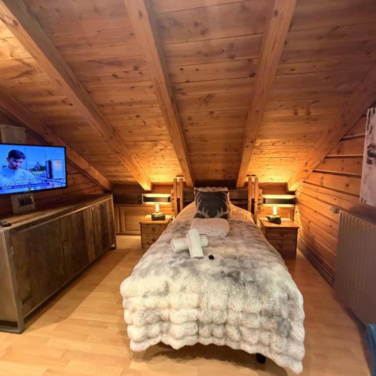 LE RENNE Chalet en bois au calme avec SPA Jacuzzi - Chalet con 3 Camere da Letto - 29