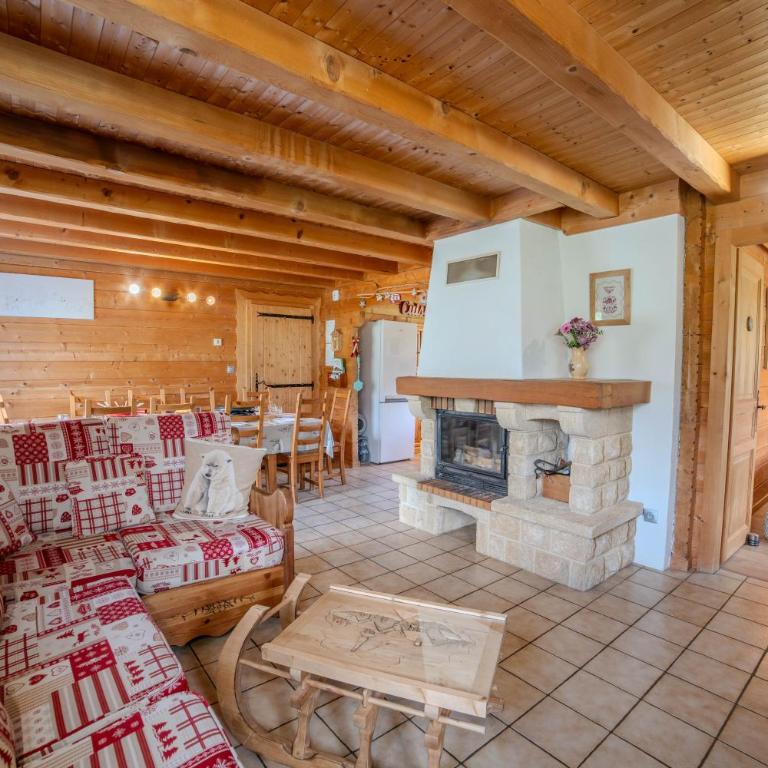 Morillon village Chalet 10 pers 4 ch vue montagne proche centre village et télécabine accessible en 5 minutes via skibus gratuit - Chalet - 8