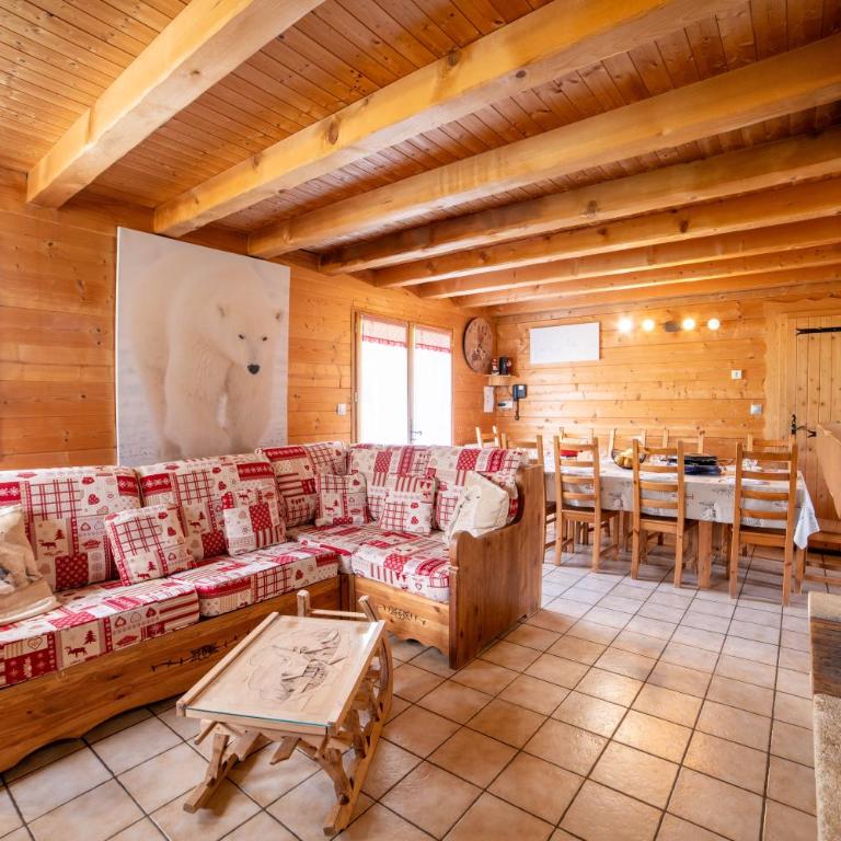 Morillon village Chalet 10 pers 4 ch vue montagne proche centre village et télécabine accessible en 5 minutes via skibus gratuit - Chalet - 5