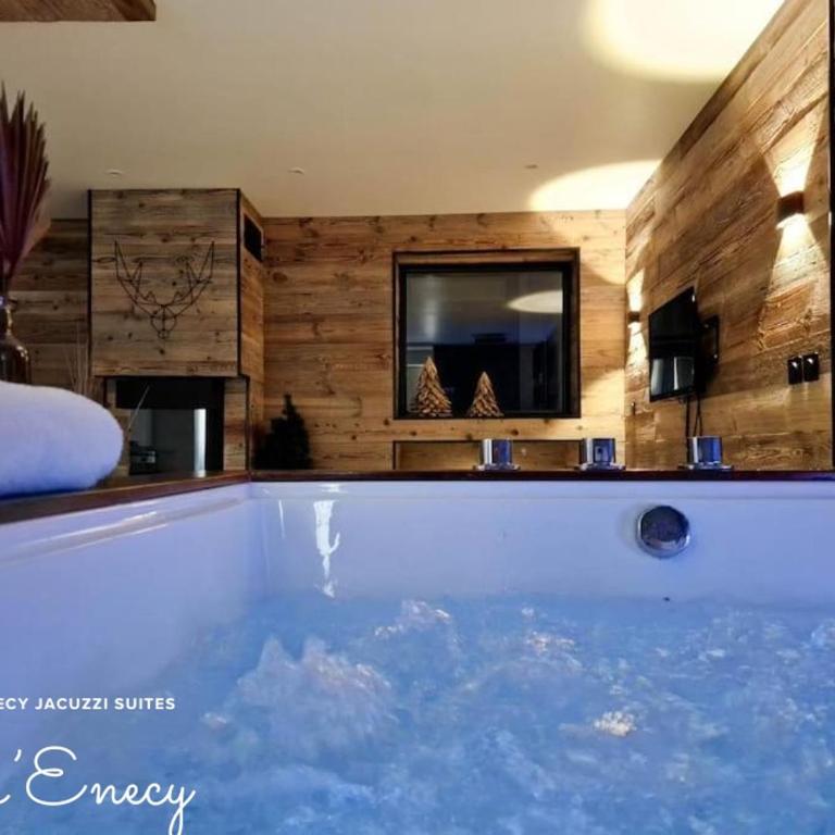 Suites avec Jacuzzi Privé & Terrasse - Vieille Ville d'Annecy - Appartement 1 Chambre avec Baignoire Spa - 5