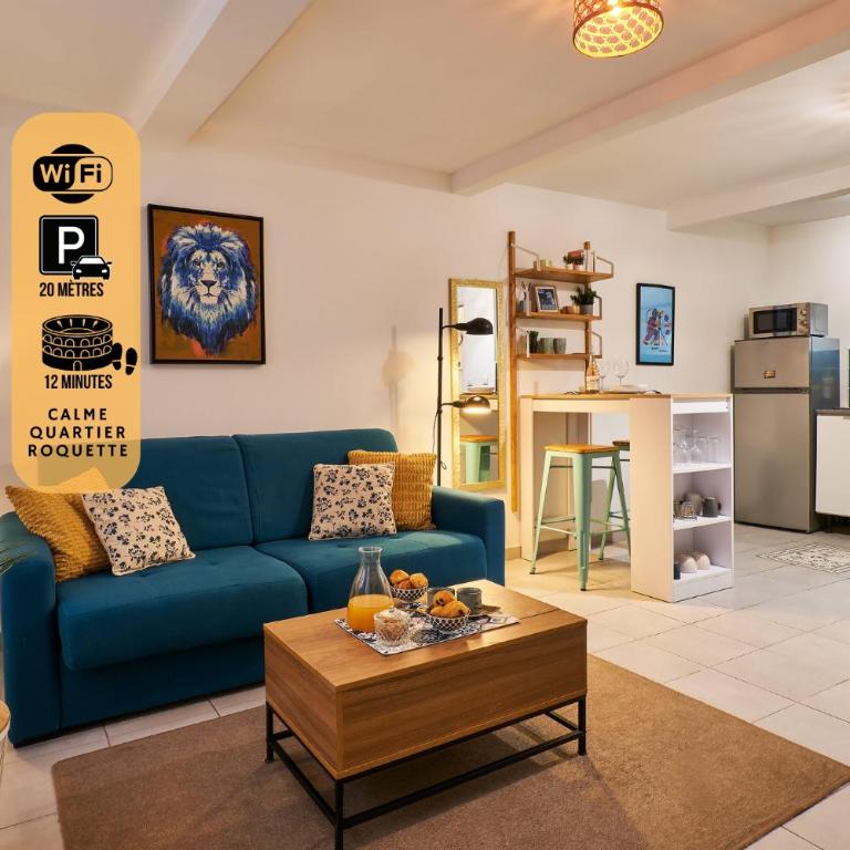 Studio Sérénité-La Roquette-Rue très calme - Studio - 1
