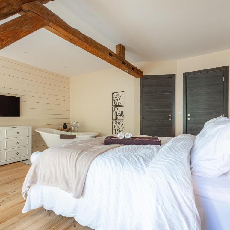 Le Moulin de mes garçons - Chambre Double Deluxe avec Baignoire - 8
