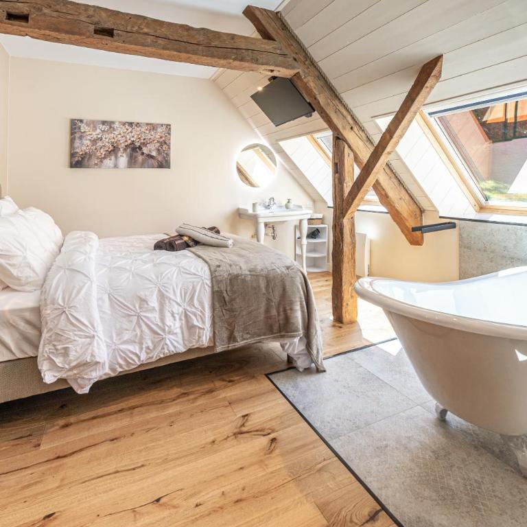 Le Moulin de mes garçons - Chambre Double Deluxe avec Baignoire - 4