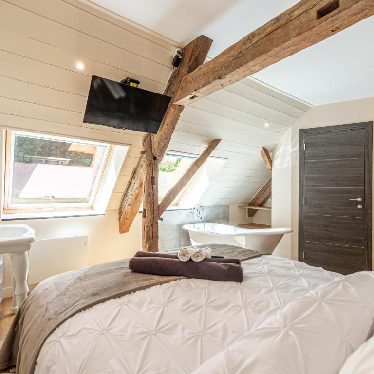Le Moulin de mes garçons - Chambre Double Deluxe avec Baignoire - 5