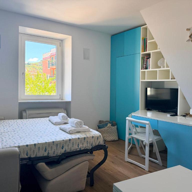 Comfortable and cute studio flat with a sea view Lerici Monolocale vista mare - Appartamento con 1 Camera da Letto - 19