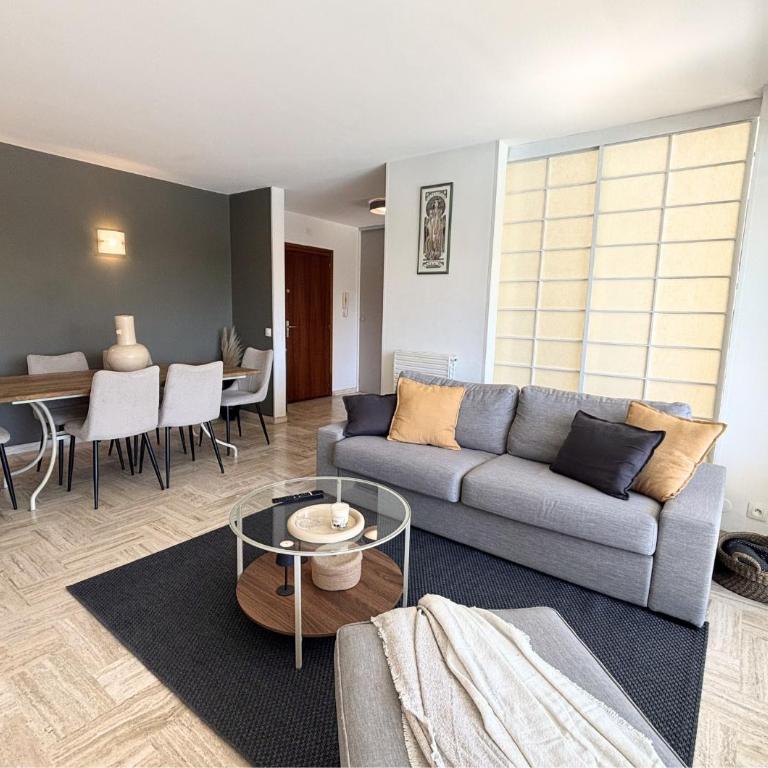 Élégant T3 avec Piscine, Terrasse, Parking, 6 Pers - Apartamento de 2 dormitorios con vistas a la piscina - 14