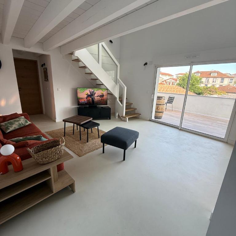 Le Loft Basque Hendaye - Terrasse cuisine 36m2 - clim - Appartement 3 Chambres - 11