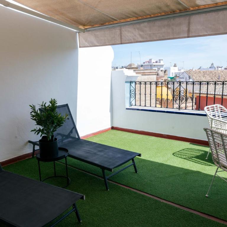 Hotel Sevilla - Habitación Doble con terraza - 2 camas - 16