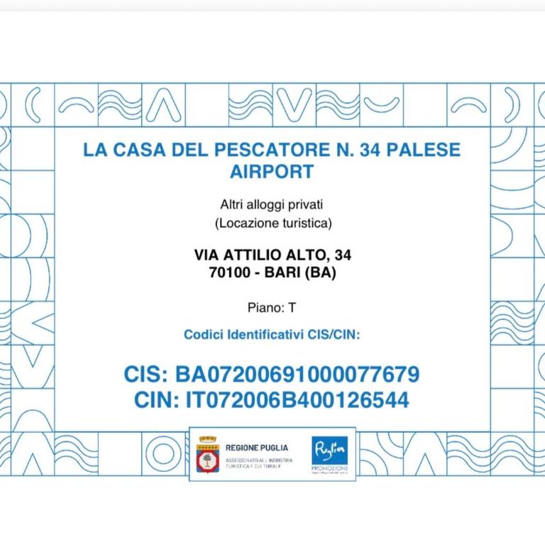 La Casa Del Pescatore n 34 Palese Airport - One-Bedroom House - 43