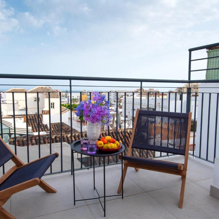 Luz House Marbella Hostal - Chambre Double Deluxe avec Balcon - Vue sur Mer - 12