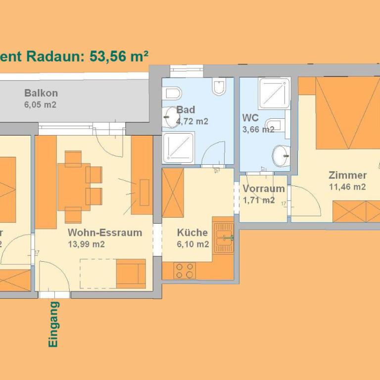 Sonnseitn Appartements - Apartment mit 2 Schlafzimmern - 7