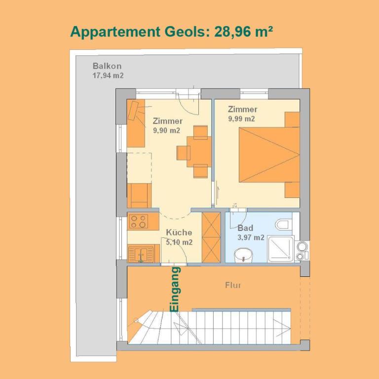 Sonnseitn Appartements - Apartment mit 1 Schlafzimmer - 7
