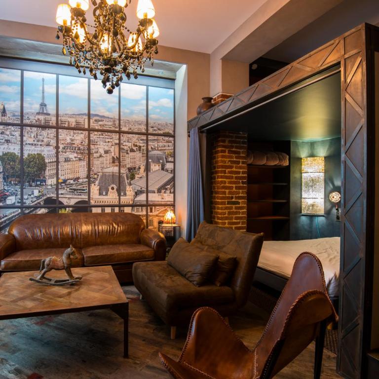 Luxury Industrial Suite with Private Hammam at Paris Montparnasse - Apartment mit 2 Schlafzimmern - 2