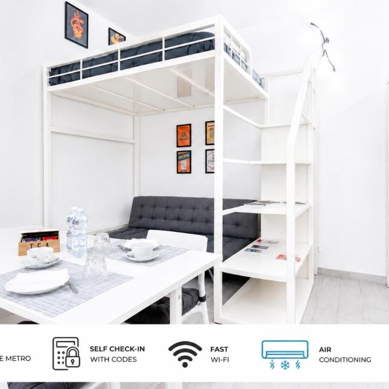 San Donato - Grazioso Moderno Monolocale - 600 m Metro Principi d'Acaja - Appartamento con 1 Camera da Letto - 1