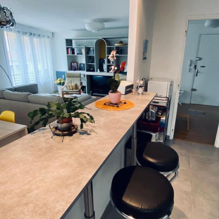 Grand T2 design rénové 75 m2 - Aix centre, lumineux - Parking sécurisé gratuit - Apartamento Superior de 1 dormitorio - 15
