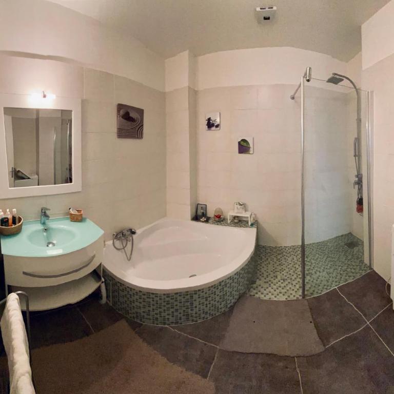 Grand T2 design rénové 75 m2 - Aix centre, lumineux - Parking sécurisé gratuit - Apartamento Superior de 1 dormitorio - 18