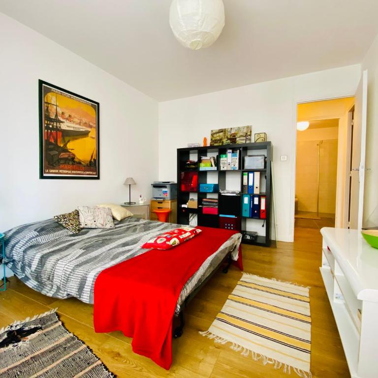 Grand T2 design rénové 75 m2 - Aix centre, lumineux - Parking sécurisé gratuit - Apartamento Superior de 1 dormitorio - 5
