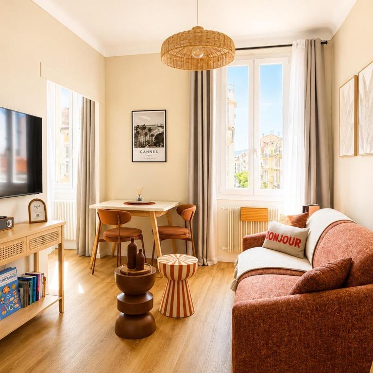 La Suite Tosca - Carré d'Or - 1min Croisette - Apartment mit 1 Schlafzimmer mit Stadtblick - 1