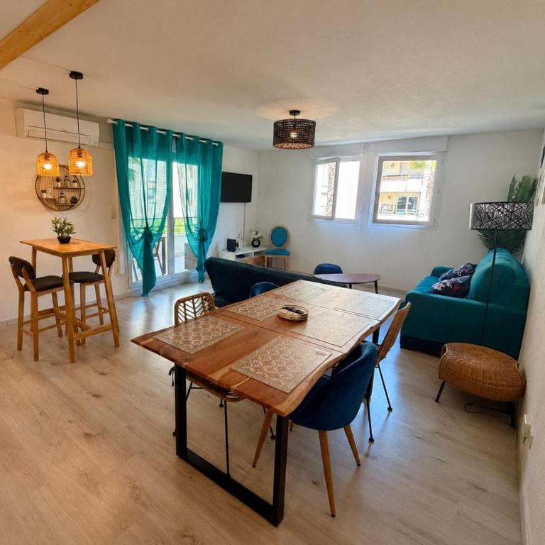 Le Palmier Vert - Magnifique T2 à Montpellier- Balcon 16m2 - CLIM -WIFI - Apartment mit 1 Schlafzimmer - 1