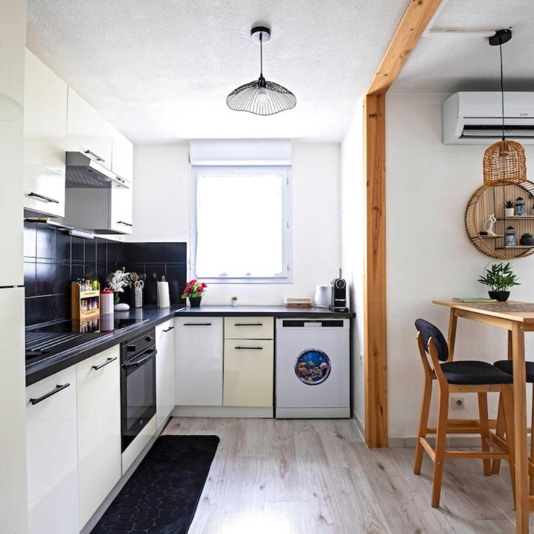 Le Palmier Vert - Magnifique T2 à Montpellier- Balcon 16m2 - CLIM -WIFI - Apartment mit 1 Schlafzimmer - 8