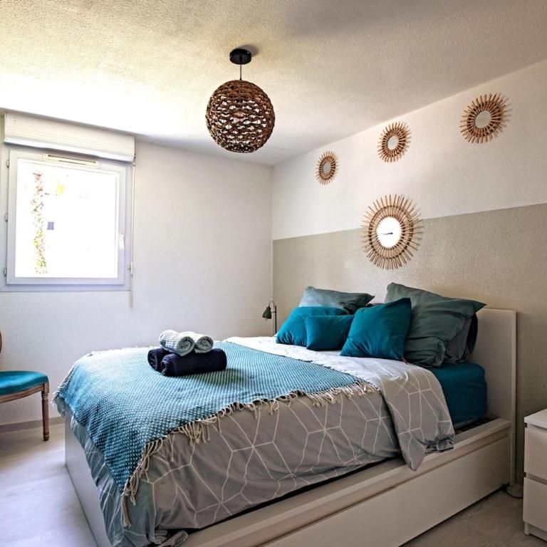 Le Palmier Vert - Magnifique T2 à Montpellier- Balcon 16m2 - CLIM -WIFI - Apartment mit 1 Schlafzimmer - 7