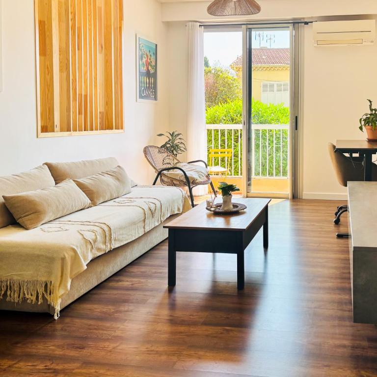T2 with parking, Air-conditioned, 10 min from the beaches of Cannes - Appartement 1 Chambre - 35