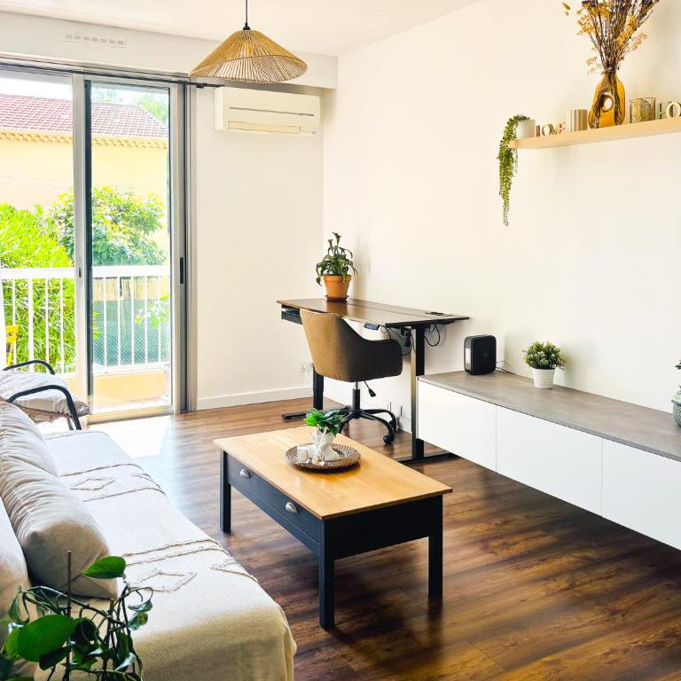 T2 with parking, Air-conditioned, 10 min from the beaches of Cannes - Appartement 1 Chambre - 44