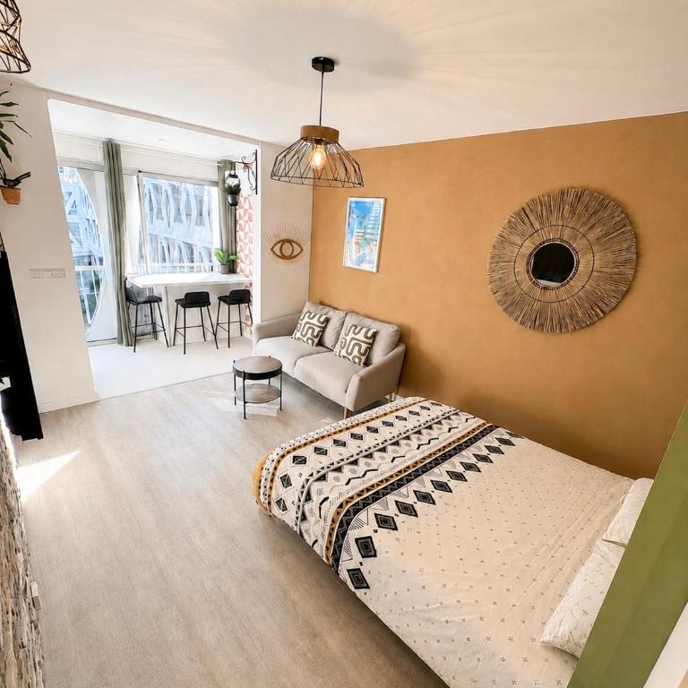 Studio cosy 30 m2 climatisé au centre ville de LGM - Apartment mit 2 Schlafzimmern - 1