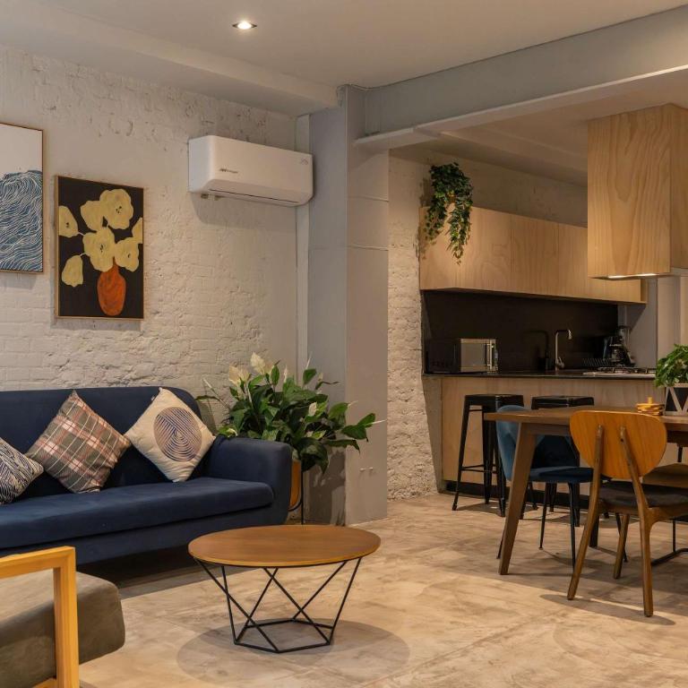 Depa Industrial Patio Interior y Cocina Amplia - Apartment - 31