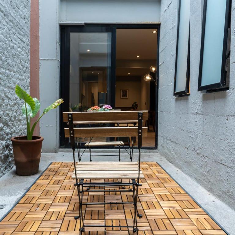 Depa Industrial Patio Interior y Cocina Amplia - Apartment - 40
