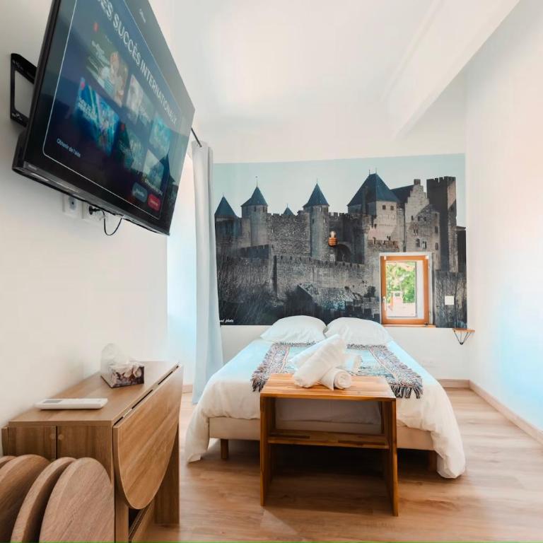 Les chambres de la cité de Carcassonne - Familienzimmer mit eigenem Bad - 12